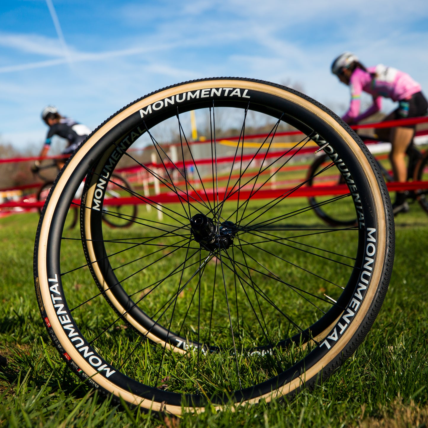 Lightweight Tubular Carbon Cyclocross Racing Wheels